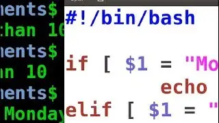 Short lecture - bash scripts 2: Simple bash scripts if elif else