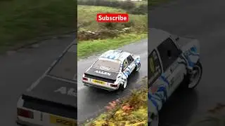 Ford Escort Mk2 in the wet Robbie Allen Clare Stages Rally 2023 #rally #car #ford #ireland #drift
