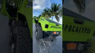 JEEP APOCALYPSE HELLFIRE 6x6 WITH CUSTOM INTERIOR & PAINT JOB! 100k+ jeep #cars #car #jeep #6x6