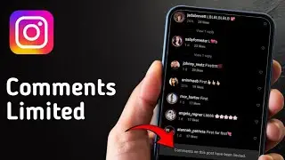 Instagram Comments on this post have been limited Problem || Instagram Comments Limited Problem
