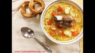 Beef Soup -  Brodo di Carne - Rossella's Cooking with Nonna