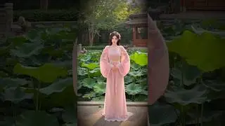 Beautiful Hanfu Girl in Lotus Garden | Chinese Traditional Beauty