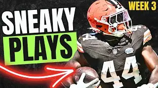 SNEAKY PLAYS for Week 3 of Fantasy Football - 2025 Fantasy Football