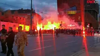 Korteo navijača FK Željezničar - 22.09.2021.