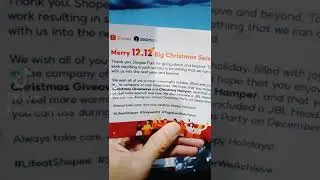 Shopee 12.12 Christmas Box 2021 - Unboxing