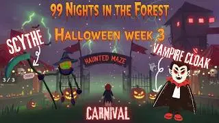New CARNIVAL update and VAMPIRE Class in 99 Nights in the Forest | I got scythe and cloak! | Roblox