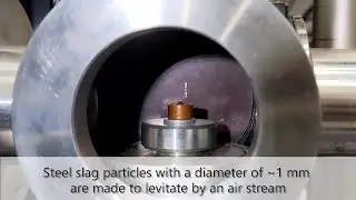 LIBS- laser-induced breakdown spectroscopy on levitated steel slag particles