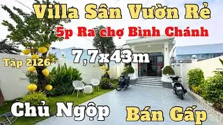 T&acirc;m Tư B&aacute;n Villa S&acirc;n Vườn Nghỉ Dưỡng Qu&aacute; Rẻ 7,7x43m Sổ Hồng Ri&ecirc;ng ngay chợ b&igrave;nh ch&aacute;nh