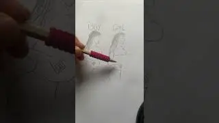 Boy vs girl 🙈 #drawking