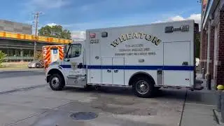 Wheaton Volunteer Rescue Squad 742, & Ambulance 742B Responding to One Down