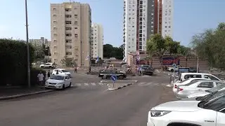 Aftermath of rocket attack on Haifa in northern Israel