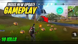 INDUS NEW UPDATE GAMEPLAY 😍| 10 KILLS | INDUS BATTLE ROYALE | SOLO VS SQUAD | STRIKER ARENA 🔥