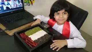 UAE NATIONAL DAY FLAG CRAFT || NATIONAL DAY FLAG CRAFT || 1 SIMPLE DIY's ON NATIONAL DAY