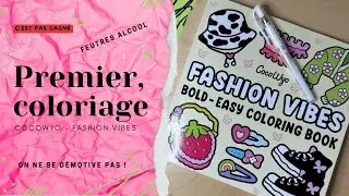 Mon premier coloriage CocoWyo avec feutres à alcool 🖍️C'est pas gagné ! 😱