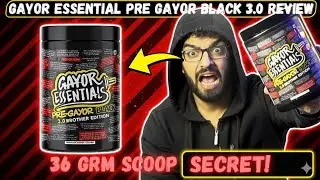 Gayor essential black 3.0 honest review!!! Craziest pre workout in india !!! 36grm scoop pre workout