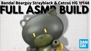 ASMR gundam build | Bandai bearguy  Strayblack & Catcos HG 1/144