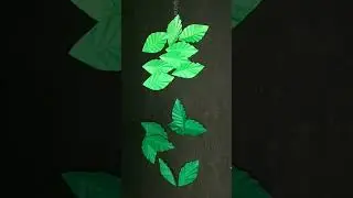 Green day craft idea/ Paper Leaf crown #shorts #youtubeshorts #diy