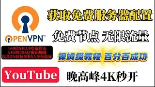 安全稳定快速灵活OpenVPN最新使用教程，操作简单，快速获取，免费节点配置文件教学，windows翻墙 openvpn connect使用教程，openvpn how to use永久免费科学上网
