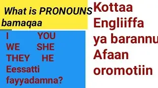 English with oromic ingliffa oromiffan ya barannu English vocabulary words