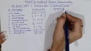 Two Sector Model of National Income Determination (Simple Description)