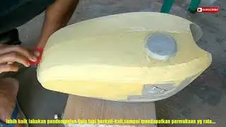 Dempul tangki CB 100 #Cb100 #Cb125 #Honda #HondaCb #HondaCb100 #OplosCat #Dempul #Repaint #TangkiCb