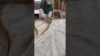 How to make Calacatta quartz? Calacatta White Quartz Slabs Manufacturing Process by ALLY