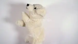 Kuscheltier Sch&auml;ferhund als Handpuppe 3449 von Carl Dick.