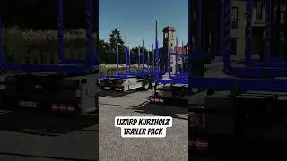 LS25 Lizard Kurzholz Trailer Pack 🙋🏼&zwj;♂️🚜 #farmingsimulator
