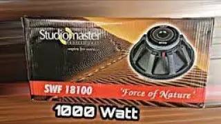 STUDIOMASTER SWF 18100 SPEAKER UNBOXING & REVIEW