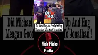 Did Michael Ealy Just Pick Up And Hug Meagan Good & Not Speak To Jonathan Majors!#shorts