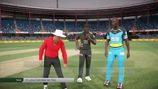 CARIBBEAN PREMIER LEAGUE ST LUCIA STARS VS ST KITTS & NEVIS PATTRIOTS DON BRADMAN CRICKET 17