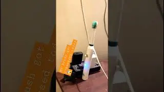 Watch as my electric toothbrush gets possessed and starts performing tricks on its own! 😂🦷 #shorts