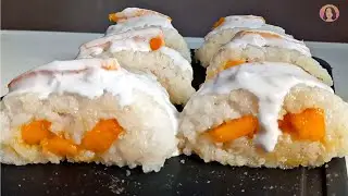 MANGO STICKY RICE ROLL! How to make MANGO STICKY RICE/ GLUTINOUS RICE RECIPE