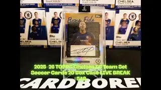 2025-26 TOPPS Chelsea FC Team Set Soccer Cards 20 Box Case LIVE BREAK #548