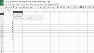 Array Formulas 2   Indirect and ArrayFormula
