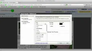 How To Set Default Text Properties