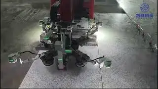 Robot for Stone Paving and Floor Screeding in metro station Shenzen, Guangdong, China