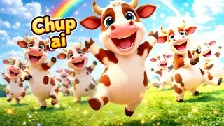Happy Dancing Cows 🐮🌈 | Kids Cartoon Cow Dance | Fun for Children