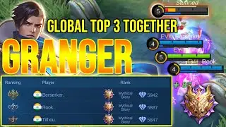 Legendary EVIL Team [Top 1 Global Granger] Tilhou. With Berserker. & Rook. Mobile Legends Gameplay
