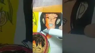 nico robin drawing. 4 day of straws hat crew drawing challenge. #strawhatpirates #nicorobin