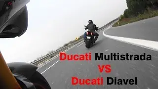 Ducati Multistrada Chasing Ducati Diavel