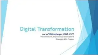 Digital Transformation | Aaron Whittenberger, CBAP, CSPO | BA Talks