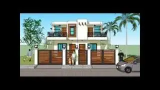 Proiect casa duplex tip mediteranean. Proiecte case mediteraneene tip duplex