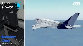 ROBLOX | Aqua Airways | Economy Class | Airbus A380-800