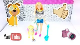 Unboxing the Barbie walking Dog!!!