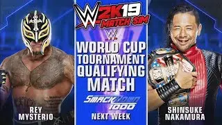 WWE 2K19 Match Sim | Smackdown 1000 | SHINSUKE NAKAMURA VS. REY MYSTERIO