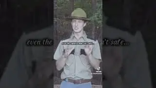 Woodland National Park Ranger Warning Tape. #shorts #creepy #scary #paranormal #trendingshorts