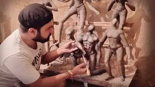 Small Durga Idol Making 2020 | Durga murti making on process | (দুর্গা ঠাকুর) part -2