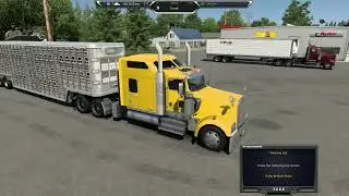 American Truck Simulator Kenworth W900 Cummins N14 Celect Plus 13 Speed Livestock Delivery