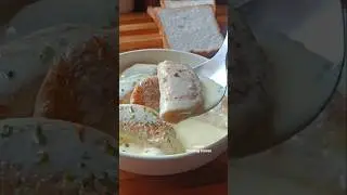 Rabri Stuffed Bread Custard Puli Recipe 😋🥰 #shorts #trending #viralvideo
